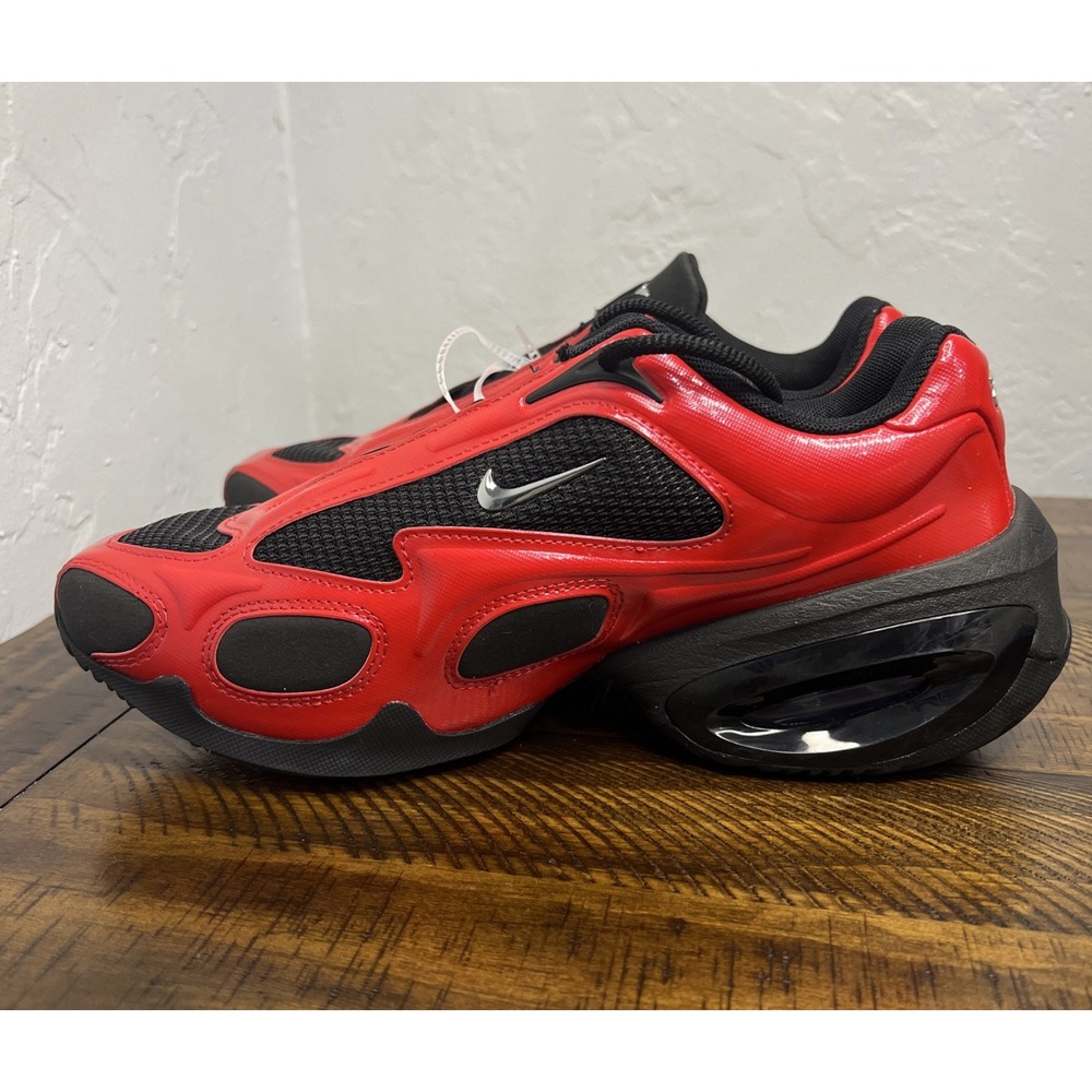 Nike Air Max Muse Womens Sz 8.5 University Red Metallic Silver Black FV1920 603